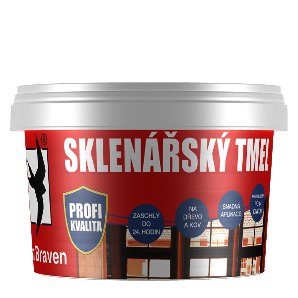 Tmel sklenářský kelímek 0,5kg Tmel sklenářský kelímek 0,5kg 1