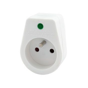 Zásuvka s přepěťovou ochranou 230V NVTF1/WH 1