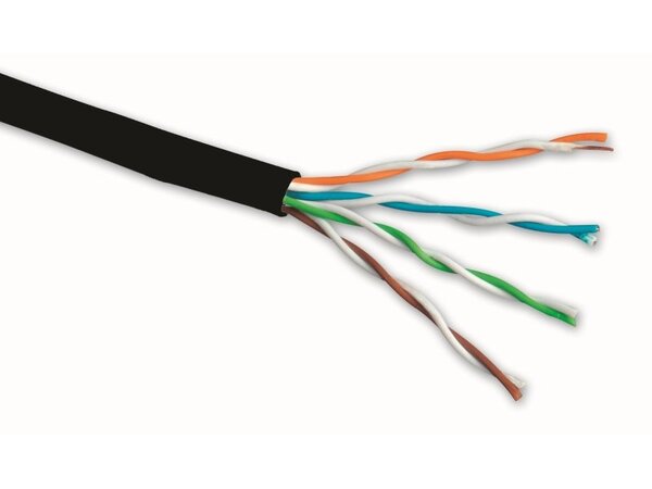 Kabel OPTRONICS U/UTP CAT5E AWG24 PE SOL AWG24 305m venkovní 1