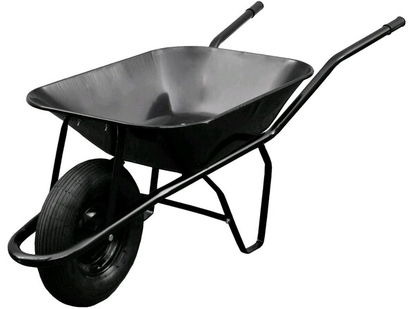 Kolečko stavební 60l, nafukovací, nosnost 100kg 1