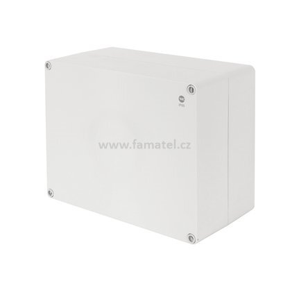 Krabice SolidBox 68240 IP65, 313x253x165mm, plné víko, hladké boky 1