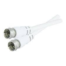 Anténní koaxiální kabel F / F 5m bílá F755-A 1