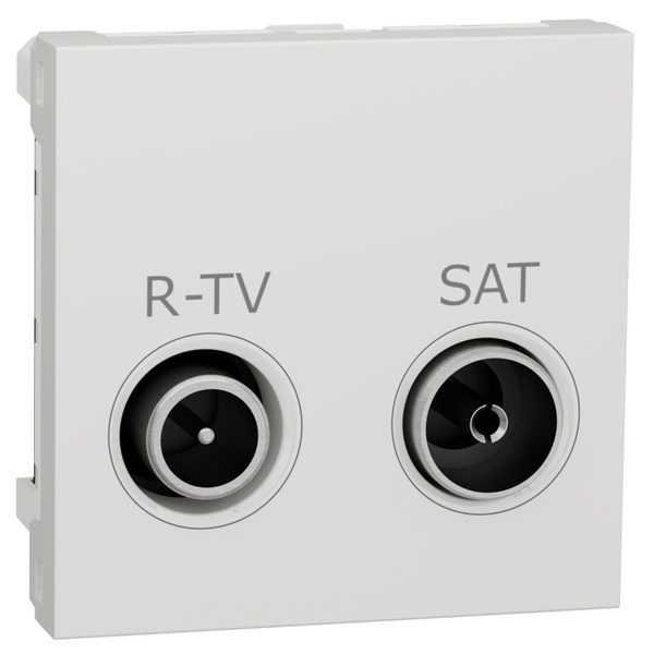 Schneider NU345518 Unica Zásuvka TV-R/SAT koncová 5,5 dB, 2M, Bílá 1