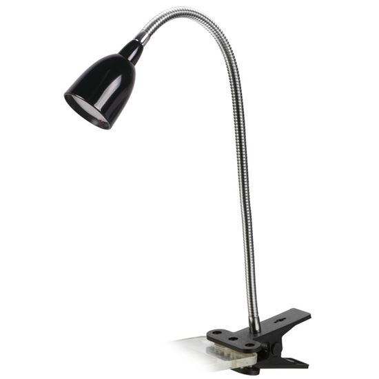 Solight LED stolní lampička, 2.5W, 3000K, clip, černá barva WO33-BK 1